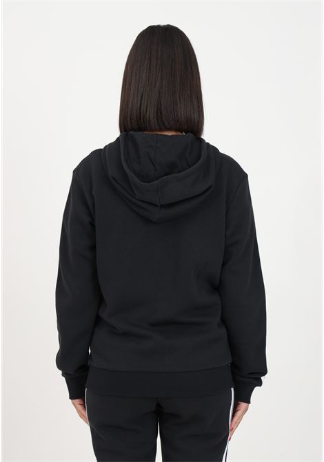 Women's Black Essentials 3-Stripes Fleece Zip Sweatshirt ADIDAS PERFORMANCE | HZ5743.